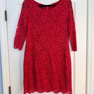 Nine West Red Lace Dress